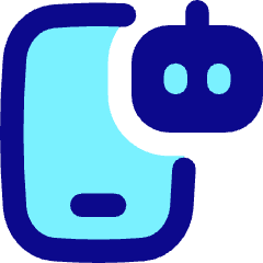 Mobile Ai Robot Icon from Flex Pop Set