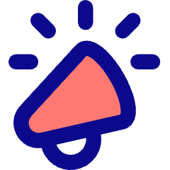 Announcement Megaphone Icon from Flex Pop Set