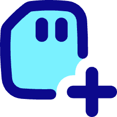 Sd Card Add Plus Icon from Flex Pop Set