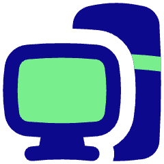 Computer Pc Desktop Icon from Flex Pop Set