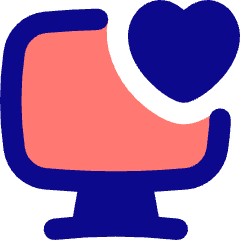 Desktop Favorite Heart Icon from Flex Pop Set