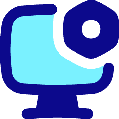 Desktop Setting Bolt Nut Icon from Flex Pop Set