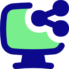 Desktop Share Icon from Flex Pop Set
