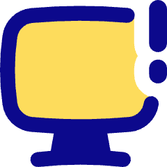 Desktop Warning Icon from Flex Pop Set
