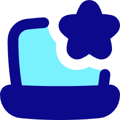 Laptop Favorite Star Icon from Flex Pop Set