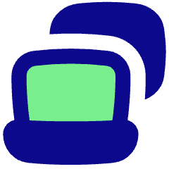 Laptop Project Screen Icon from Flex Pop Set