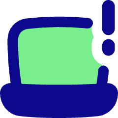 Laptop Warning 1 Icon from Flex Pop Set