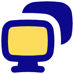 Monitor Project Screen Icon from Flex Pop Set