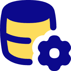 Database Setting Gear Icon from Flex Pop Set
