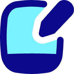 Hand Held Tablet Writing Icon from Flex Pop Set