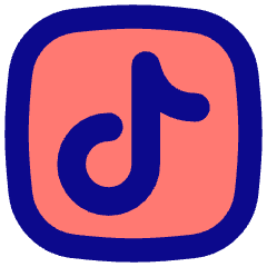 Tiktok Logo Icon from Flex Pop Set