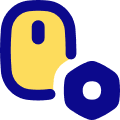 Mouse Setting Bolt Nut Icon from Flex Pop Set