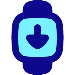 Watch Square Download Icon from Flex Pop Set