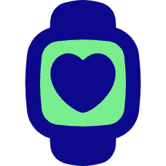 Watch Square Heartbeat Monitor 1 Icon from Flex Pop Set