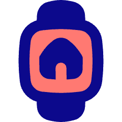 Watch Square Home Icon from Flex Pop Set