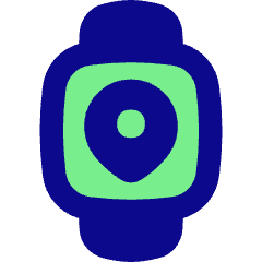 Watch Square Location Icon from Flex Pop Set