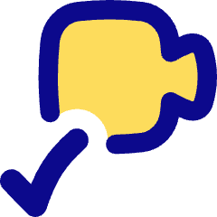 Webcam Video Call Check Icon from Flex Pop Set