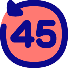 Button Go Backward 45 Icon from Flex Pop Set