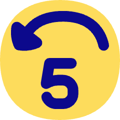 Button Jump Backward 5 Icon from Flex Pop Set