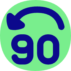 Button Jump Backward 90 Icon from Flex Pop Set