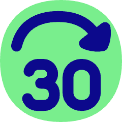 Button Jump Forward 30 Icon from Flex Pop Set