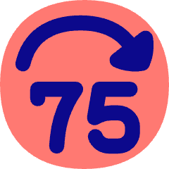 Button Jump Forward 75 Icon from Flex Pop Set