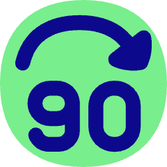 Button Jump Forward 90 Icon from Flex Pop Set