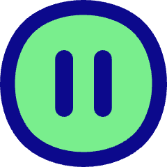Button Pause Circle Icon from Flex Pop Set