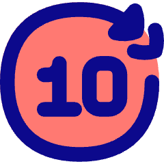 Button Skip Forward 10 Icon from Flex Pop Set