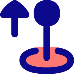 Arcade Stick Move Up Icon from Flex Pop Set