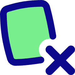 Card Remove Cross Icon from Flex Pop Set