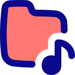Play List Folder Icon from Flex Pop Set