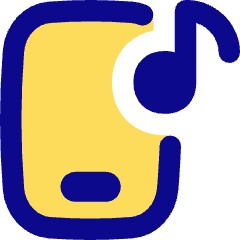 Play List Phone Icon from Flex Pop Set