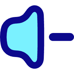 Volume Down Icon from Flex Pop Set