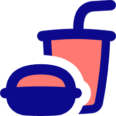Lunch Set Fastfood Icon from Flex Pop Set