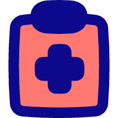 Checkup Medical Report Clipboard Icon from Flex Pop Set