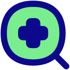 Medical Search Diagnosis Icon from Flex Pop Set