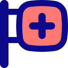 Hospital Sign Icon from Flex Pop Set