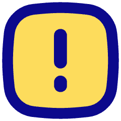 Warning Square Icon from Flex Pop Set