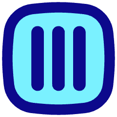 Align Three Vertical Square Icon from Flex Pop Set