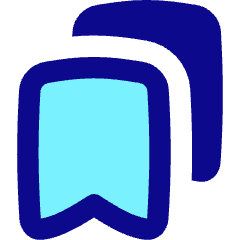 Double Bookmark Icon from Flex Pop Set