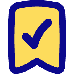 Validated Bookmark Icon from Flex Pop Set