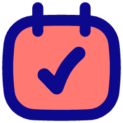 Calendar Check Icon from Flex Pop Set