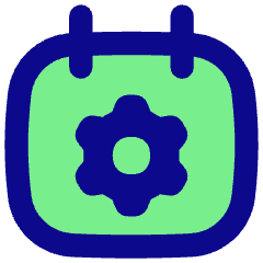 Calendar Setting Gear Icon from Flex Pop Set