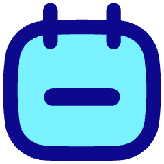 Calendar Subtract Icon from Flex Pop Set