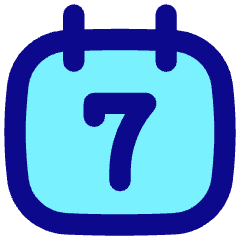 Weekly Calendar Icon from Flex Pop Set