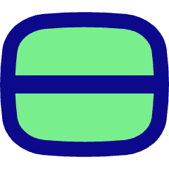 Rectangle Split Half Horizontal Icon from Flex Pop Set
