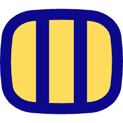 Rectangle Split Thirds Icon from Flex Pop Set