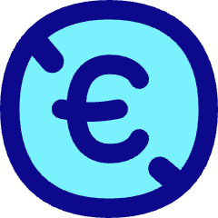 Non Commercial Euro Icon from Flex Pop Set