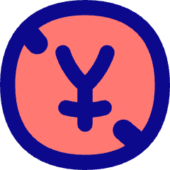 Non Commercial Yen Icon from Flex Pop Set